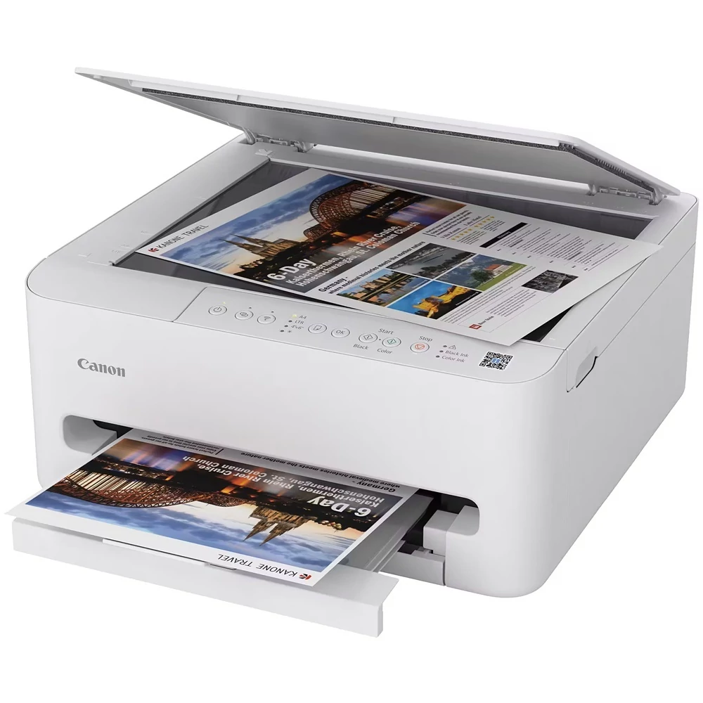 Nyomtató Canon Pixma TS4150I színes tintasugaras multifunkciós  fehér
