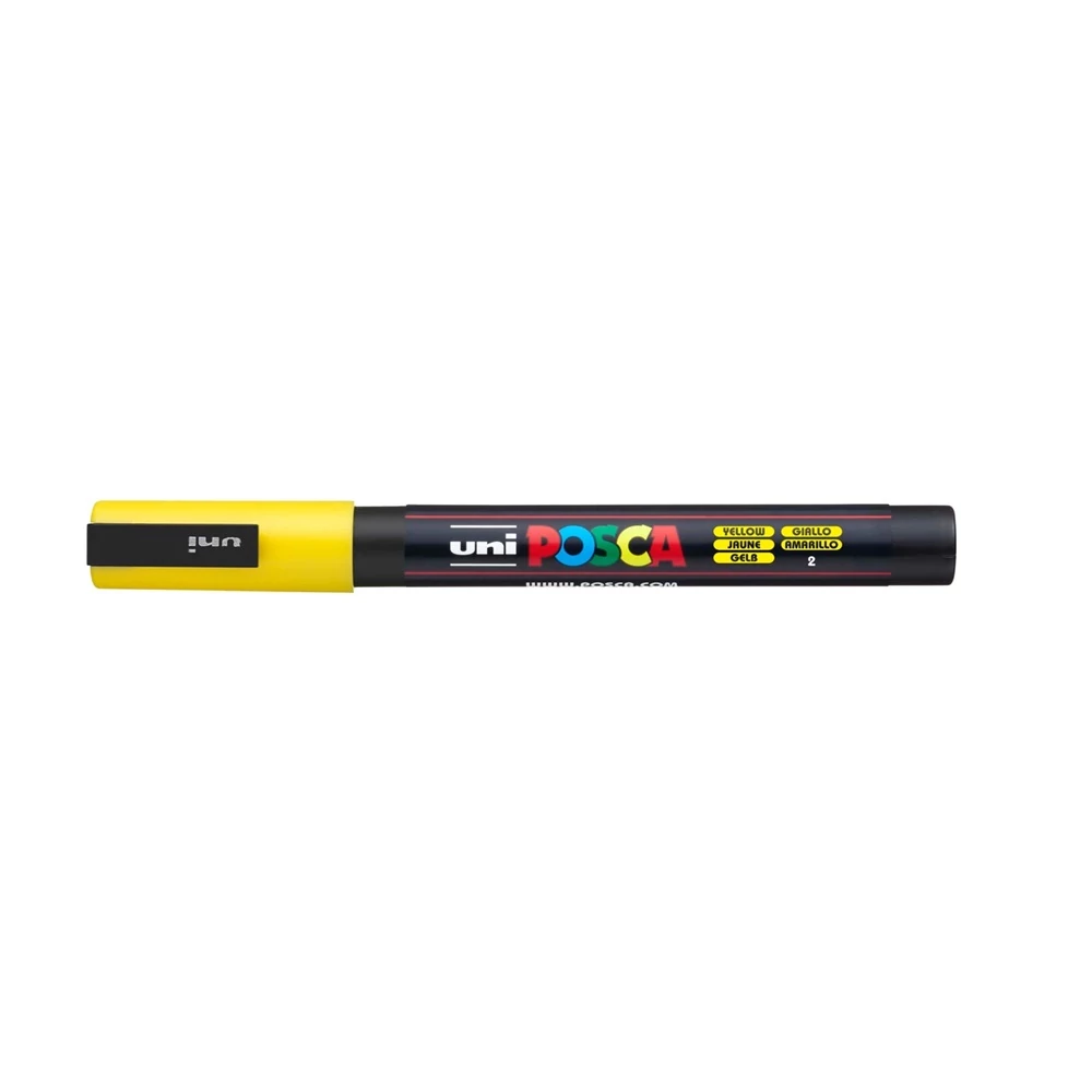 Dekormarker 0,9-1,3mm, Uni Posca PC-3M sárga