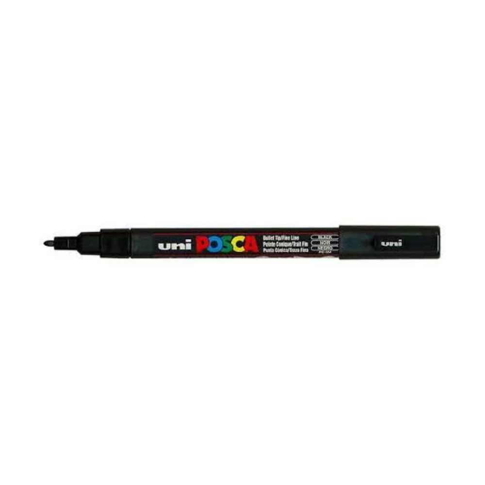 Dekormarker 0,9-1,3mm, Uni Posca PC-3M fekete