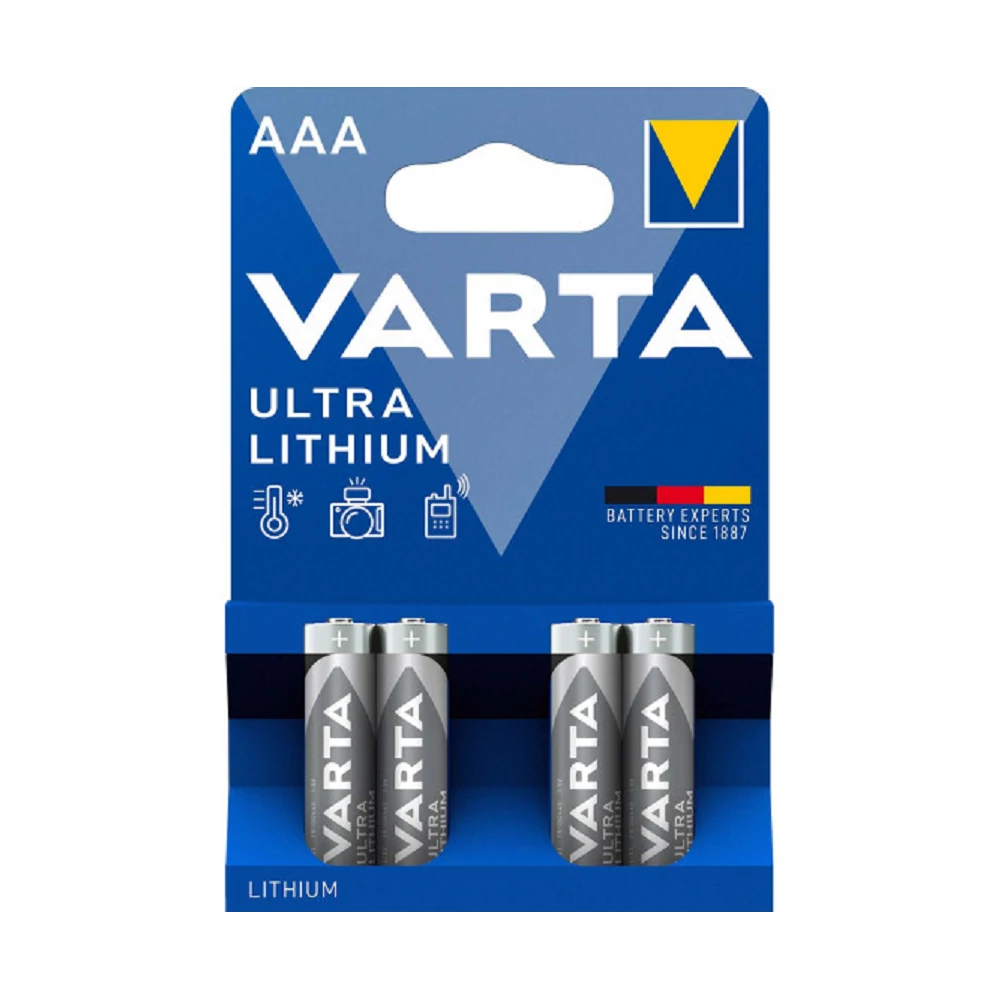 Elem AAA ceruza LR03 4 db/csomag, Varta Ultra Lithium