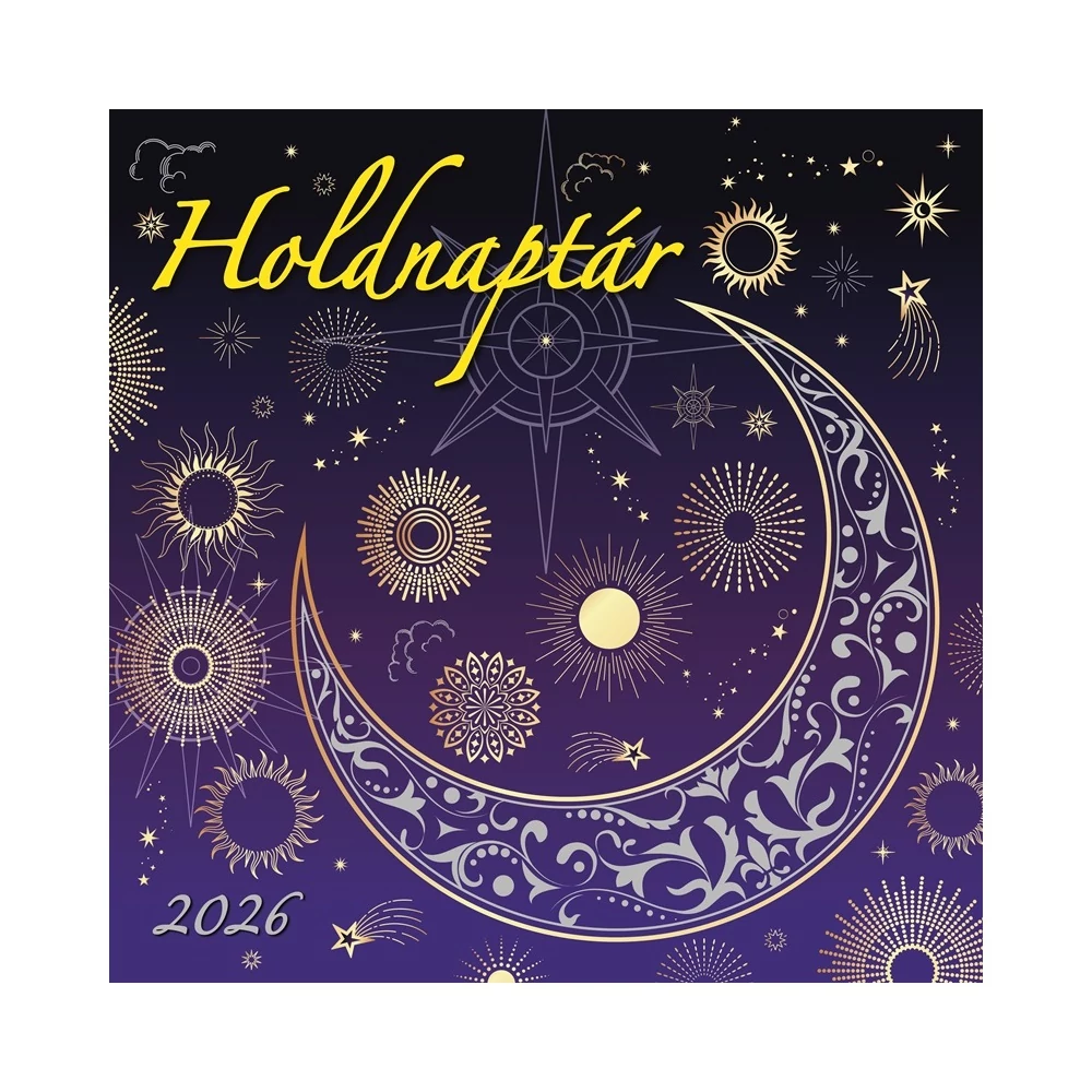 Falinaptár képes 300 x 300 mm, fehér lapokkal Holdnaptár Dayliner 2026.