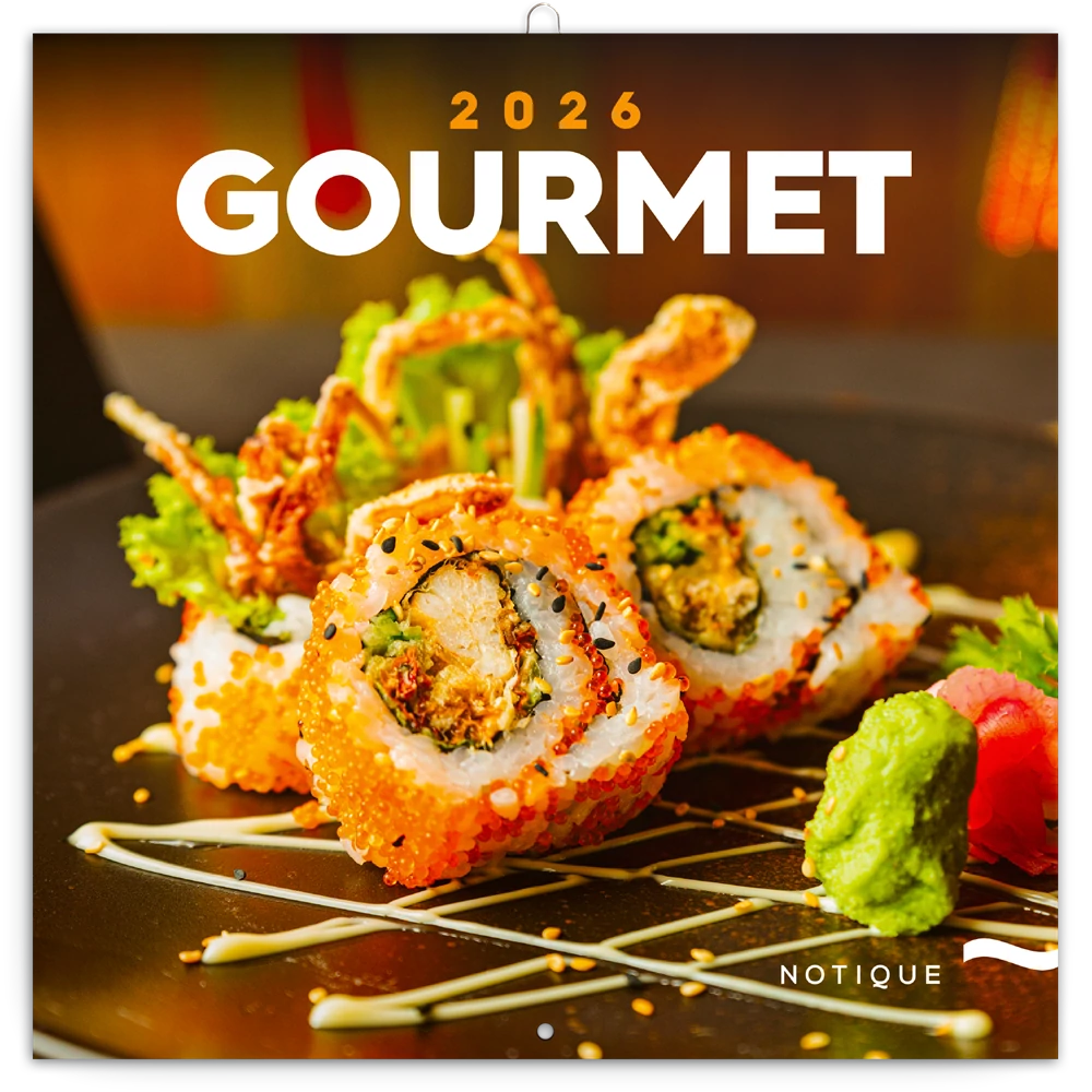 Falinaptár képes lemeznaptár 300x300mm, Gourmet Realsystem 2026.