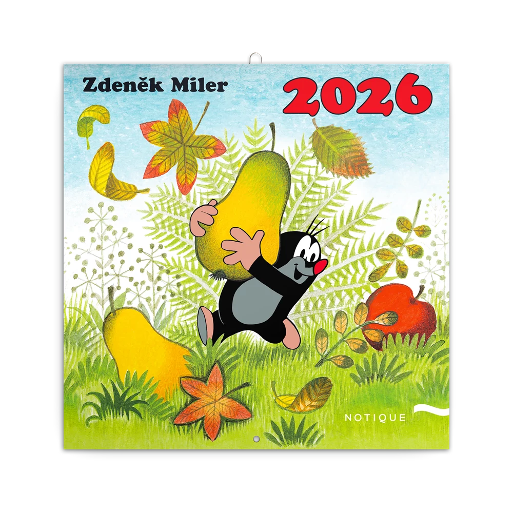 Falinaptár képes lemeznaptár 300x300mm, The Little Mole Realsystem 2026.