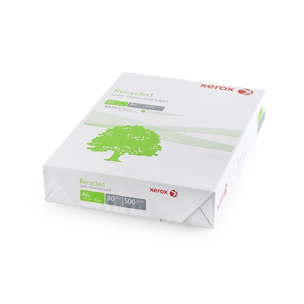 Másolópapír A4, 80g, Xerox recycled újrahasznosított 500ív/csomag,