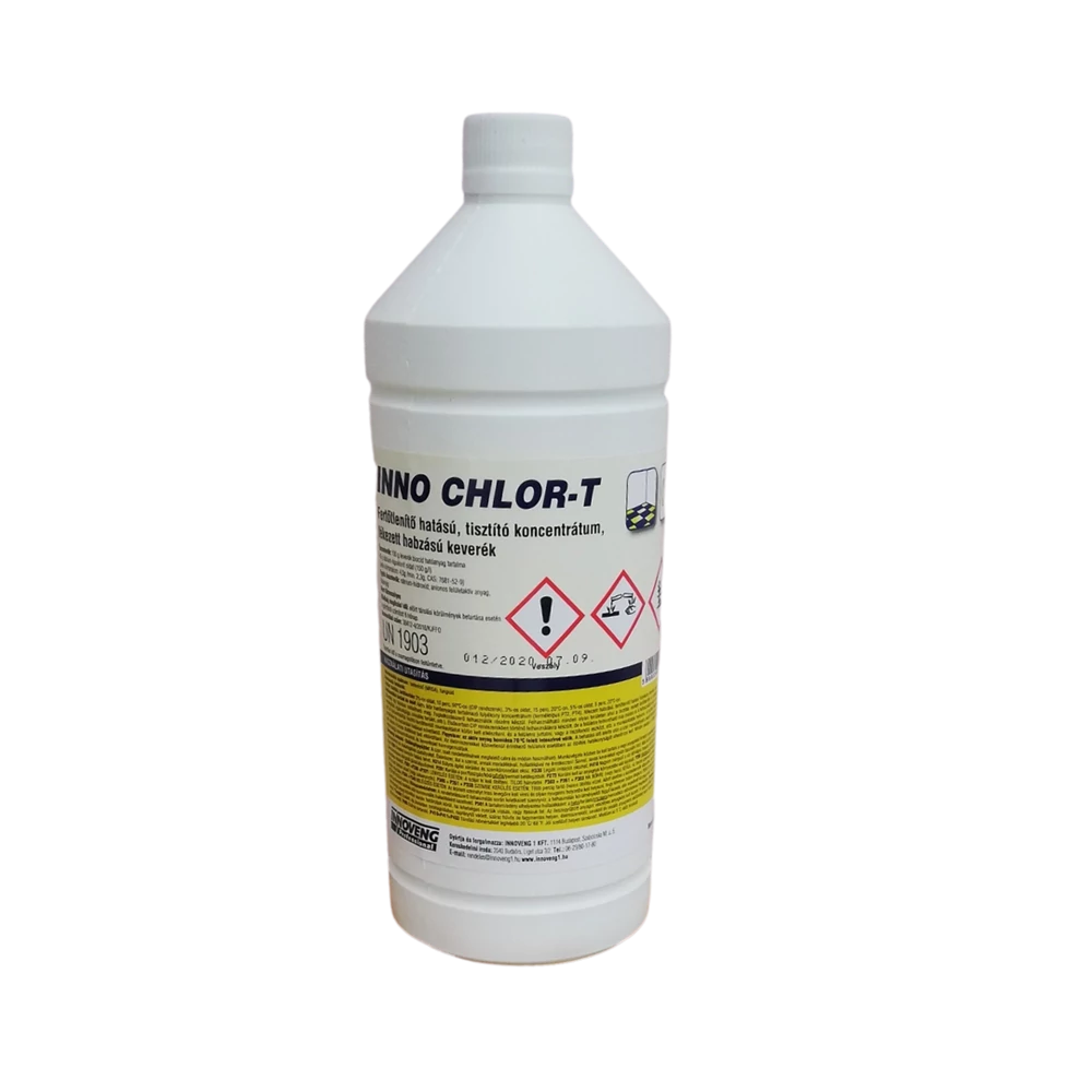 Fertőtlenítő hatású tisztítószer 1 liter klóros Inno Chlor T