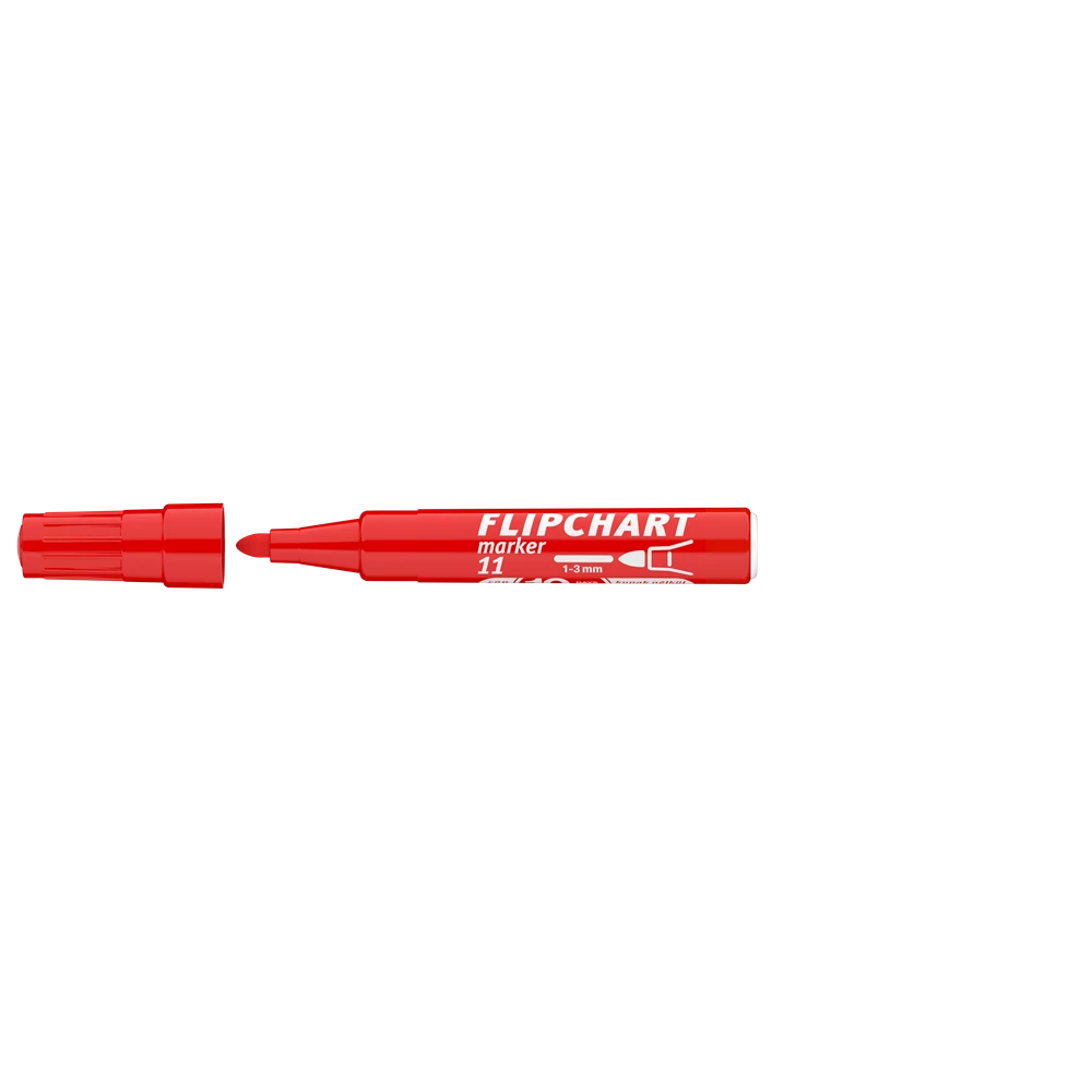 Flipchart marker vízbázisú 3mm, kerek Artip 11 piros