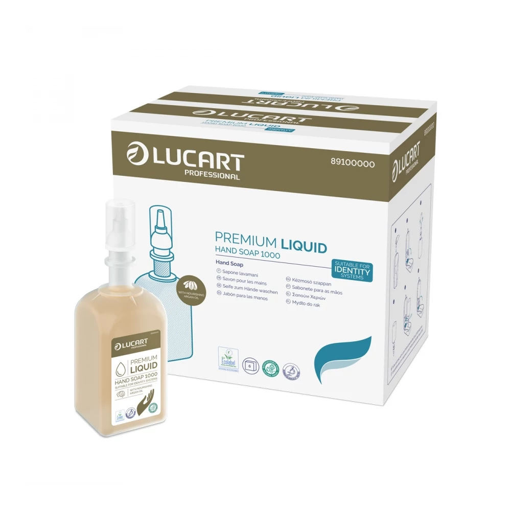Folyékony szappan utántöltő 1 liter Identity Premium Lucart_89100000