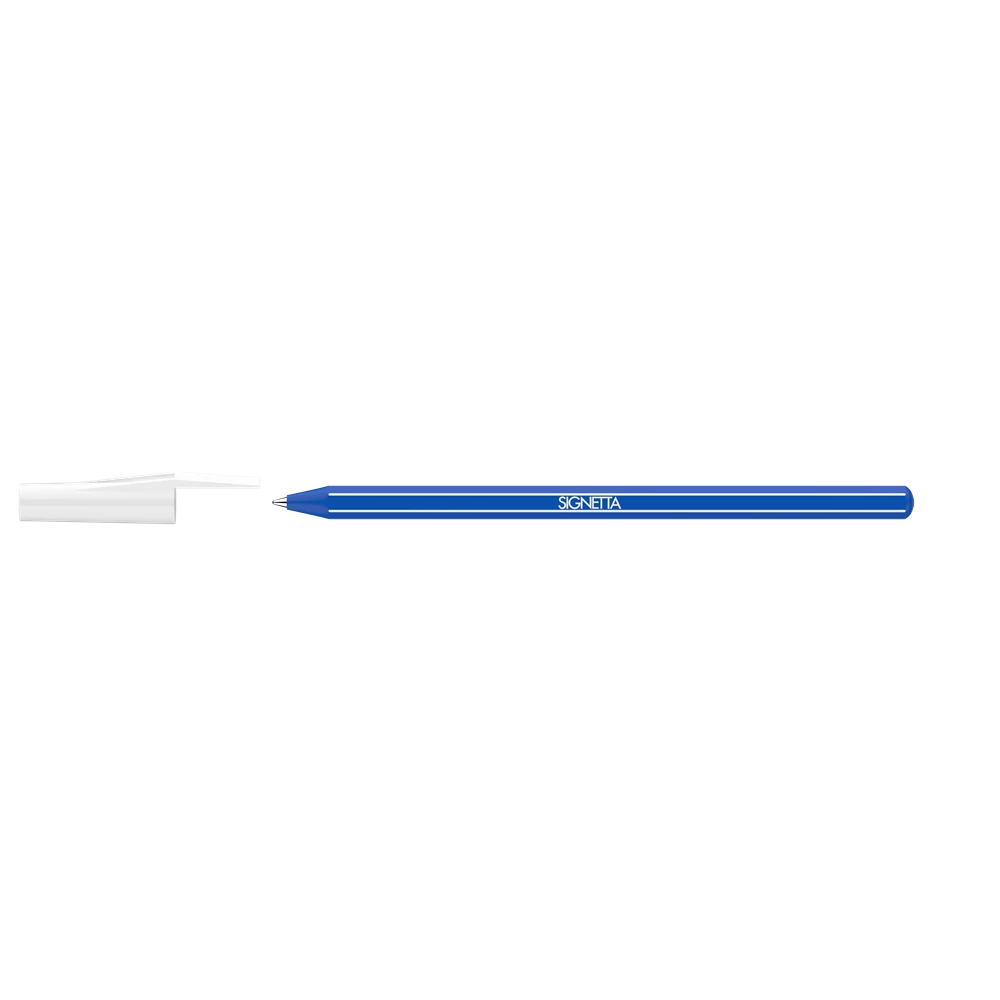 Golyóstoll 0,7mm, kupakos, Ico Signetta, írásszín kék