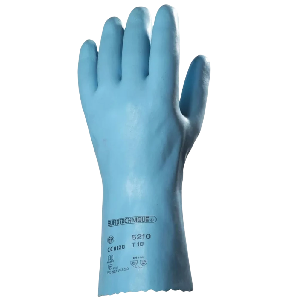 Gumikesztyű vegyszerálló latex méret: 6-os hossz 30 cm EP_520610 kék