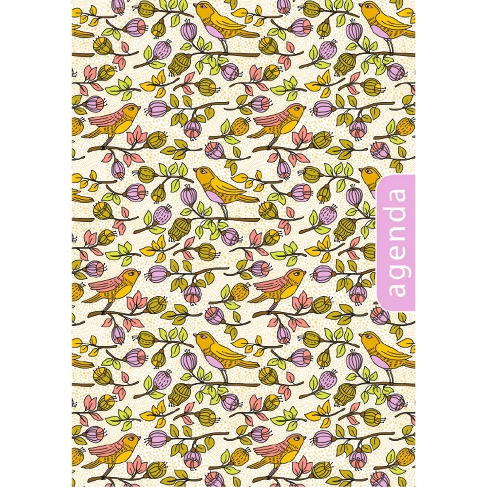 Határidőnapló Colors A5 napi, fehér lapokkal Nature lila Dayliner 2026.