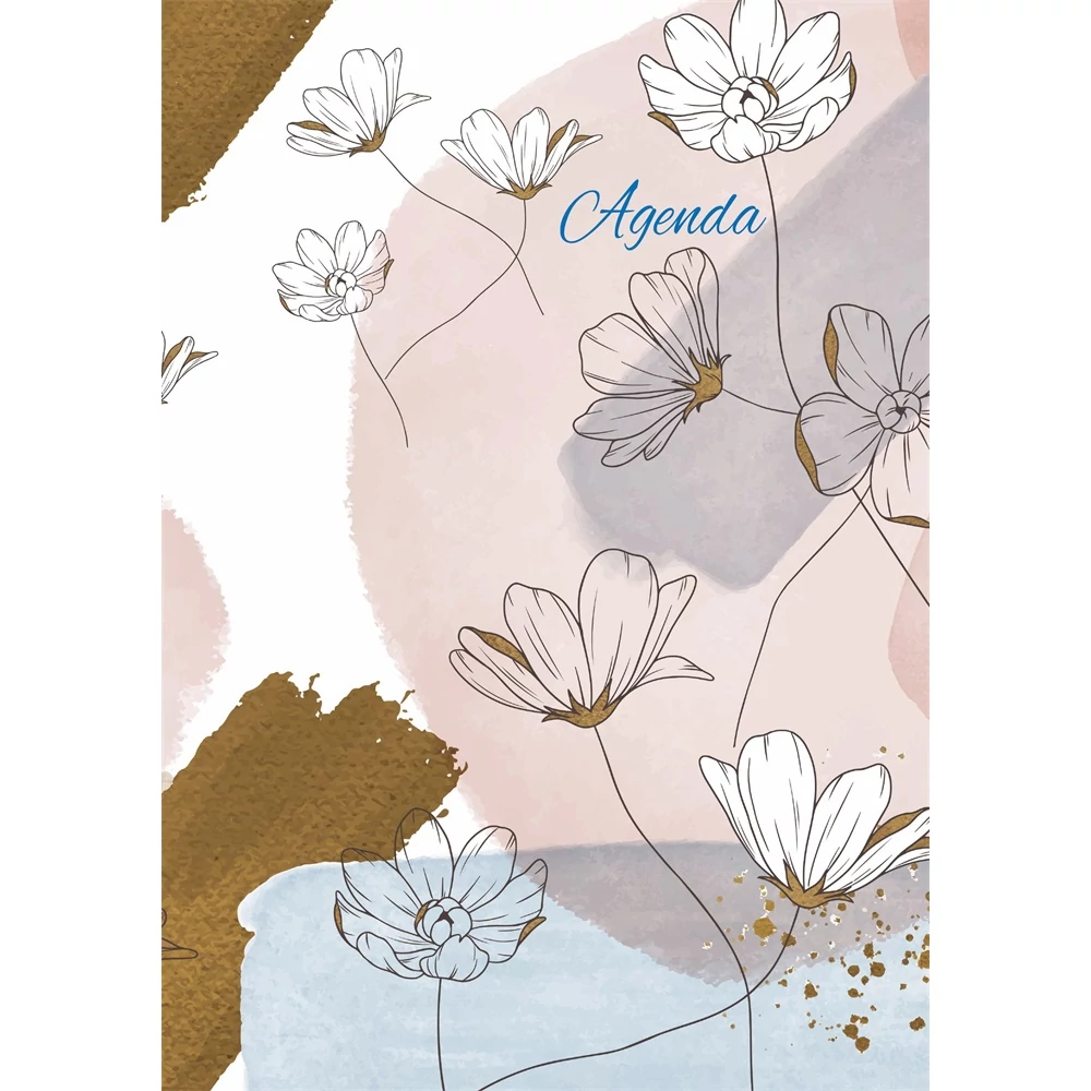 Határidőnapló Colors A5 napi, fehér lapokkal Pastel Dayliner 2026.