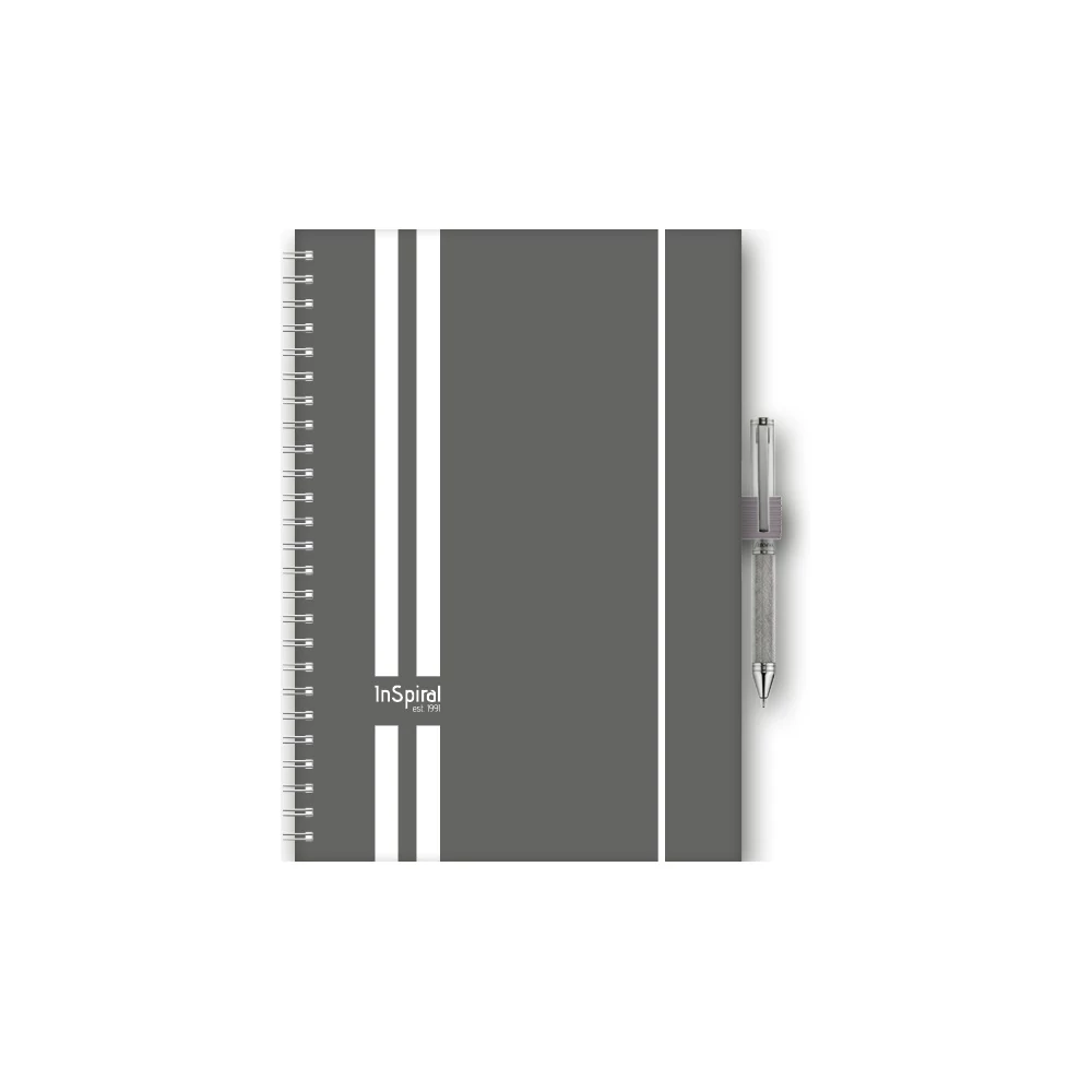 Határidőnapló InSpiral A5 heti, fehér lapokkal GT szürke-fehér Dayliner 2026.