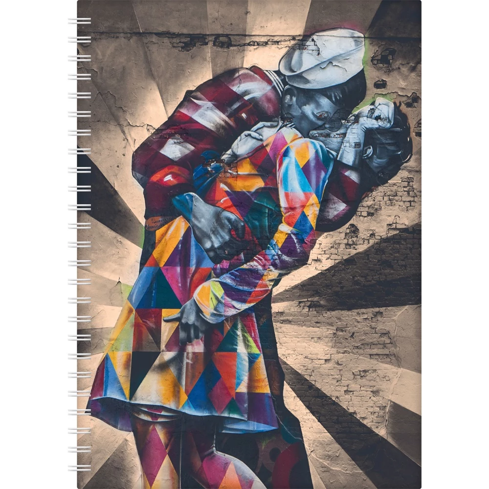 Határidőnapló InSpiral A5 heti, fehér lapokkal Graffiti Dayliner 2026.