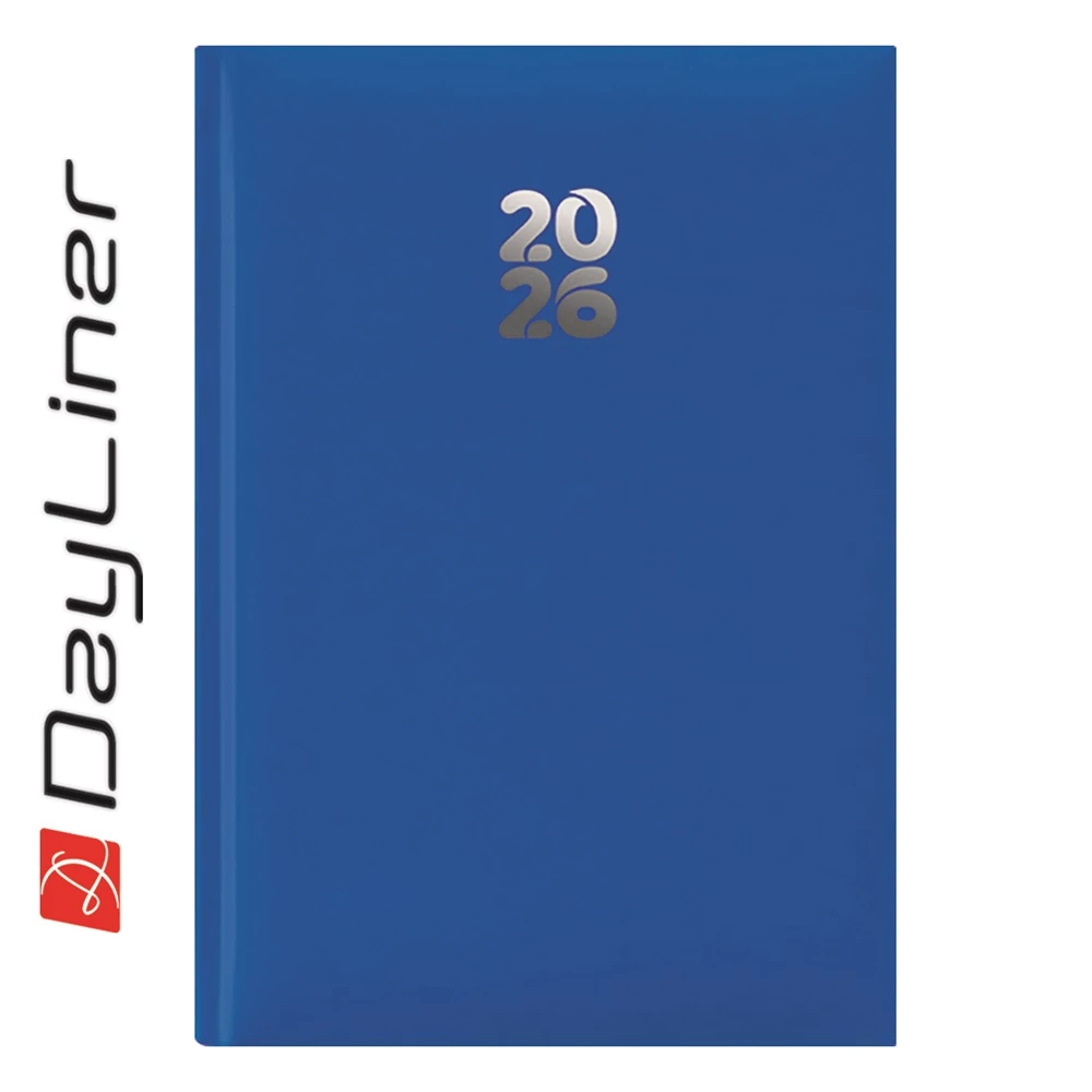 Határidőnapló Pannon A5 heti, fehér lapokkal kék Dayliner 2026.