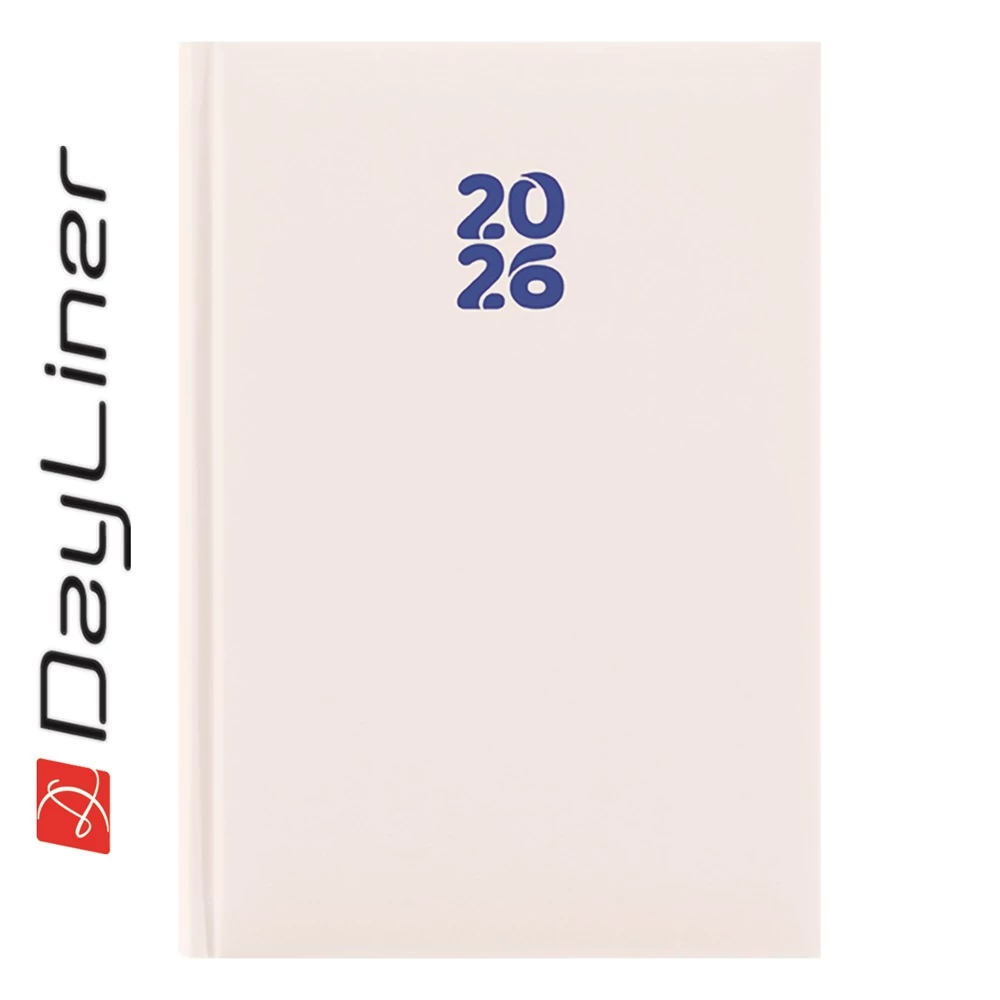 Határidőnapló Pannon A5 napi, fehér lapokkal fehér Dayliner 2026.