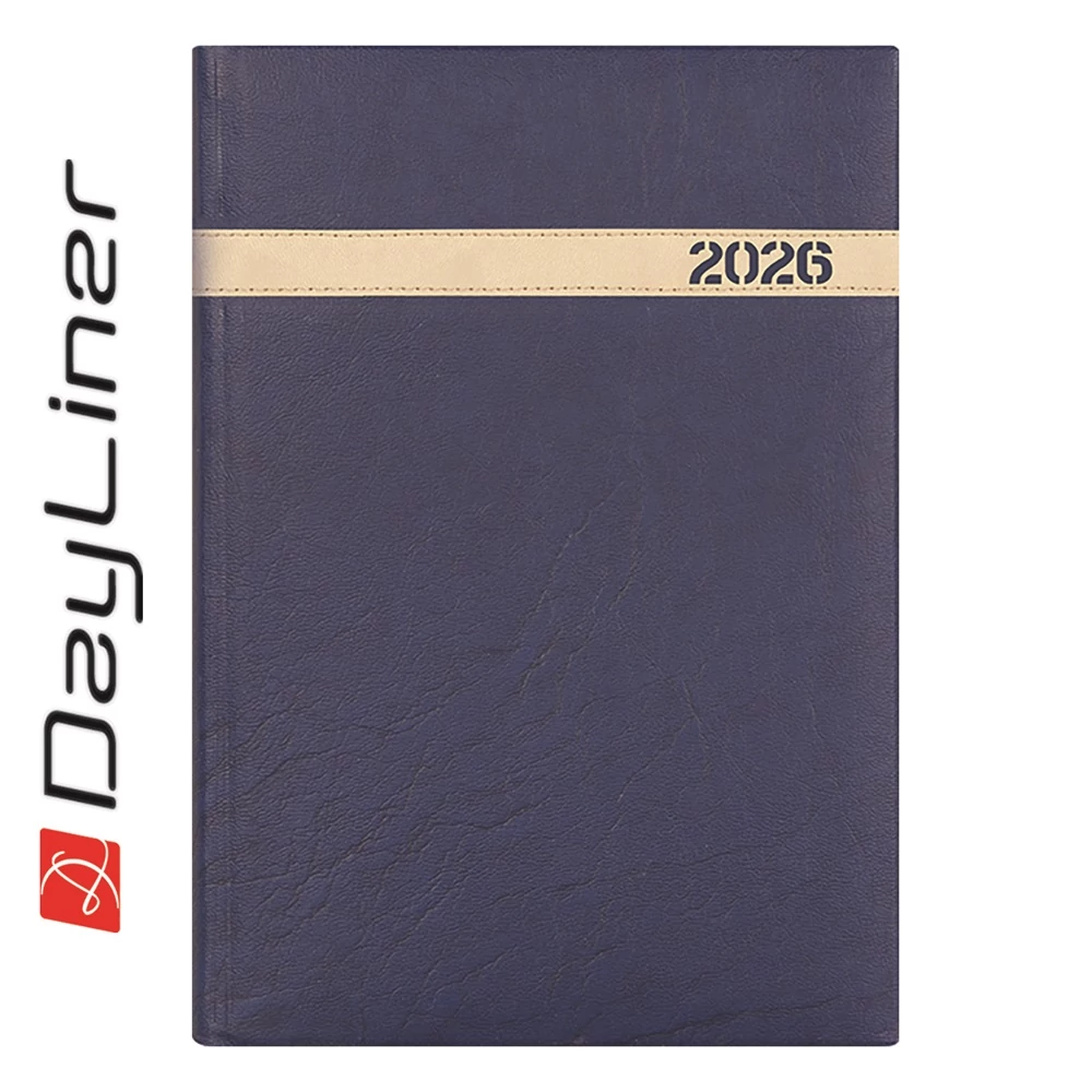 Határidőnapló The Boss B5 heti, fehér lapokkal kék Dayliner 2026.