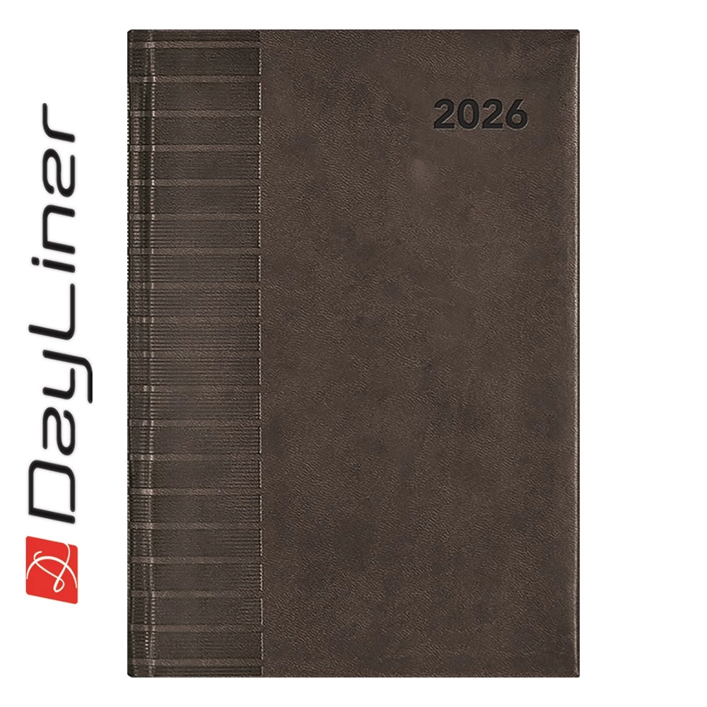 Határidőnapló Tucson B5 heti, fehér lapokkal fekete Dayliner 2026.