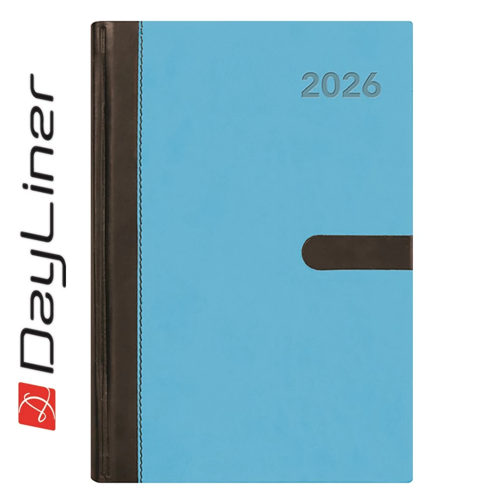 Határidőnapló Winner A5 heti, fehér lapokkal kék Dayliner 2026.