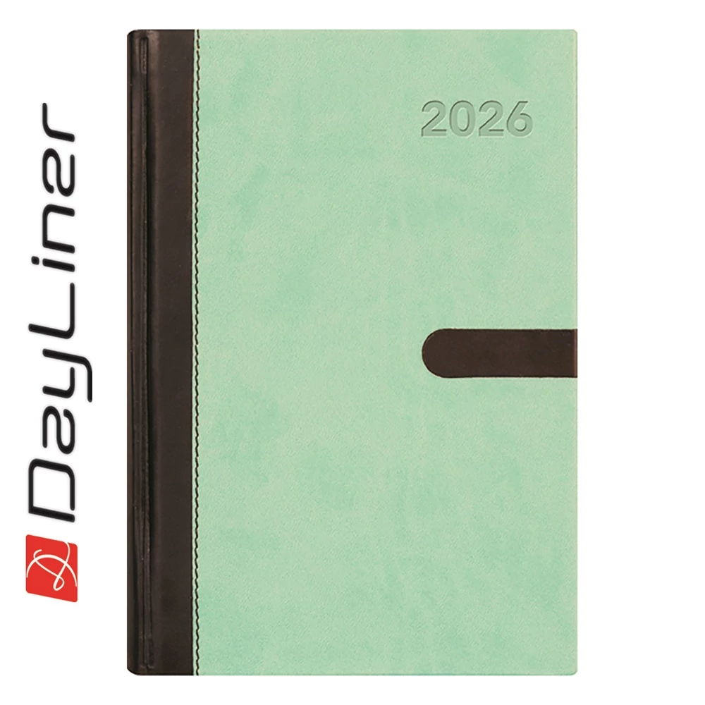 Határidőnapló Winner A5 heti, fehér lapokkal menta Dayliner 2026.