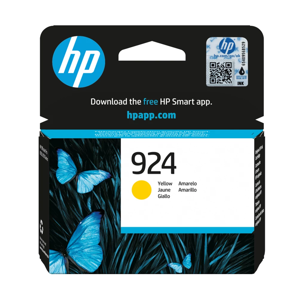 Hp 924/4K0U5NE tintapatron yellow ORIGINAL