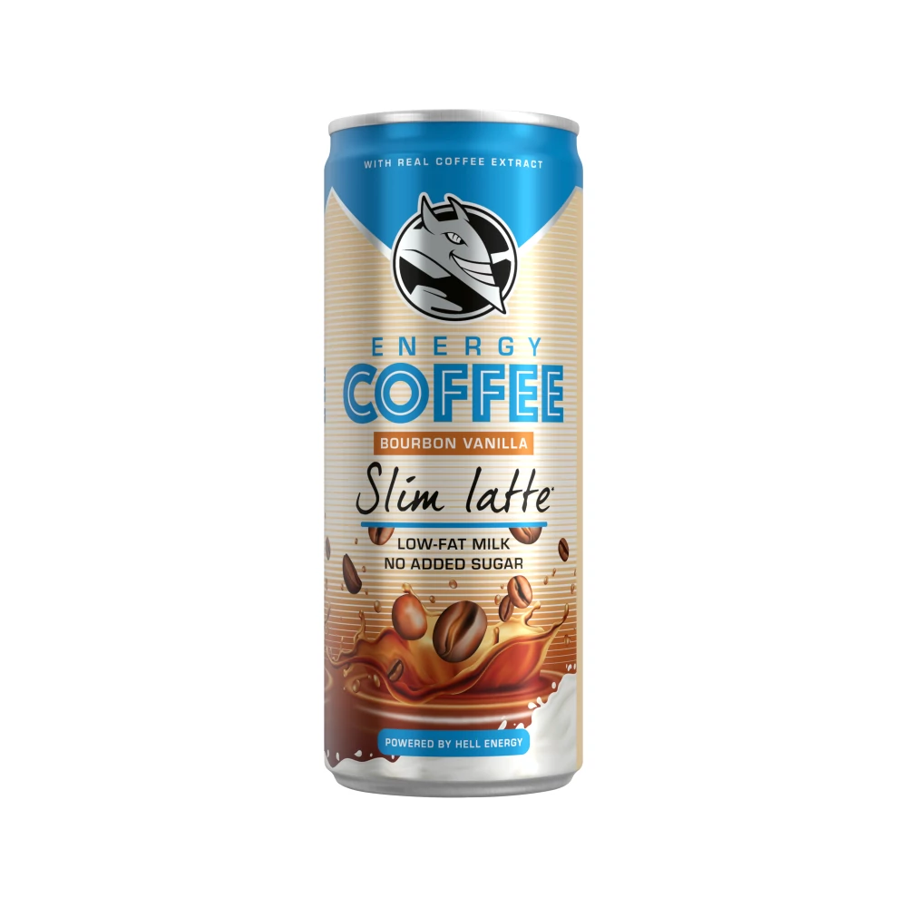 Kávéital 0,25l HELL Energy Coffee Slim Latte vanillia