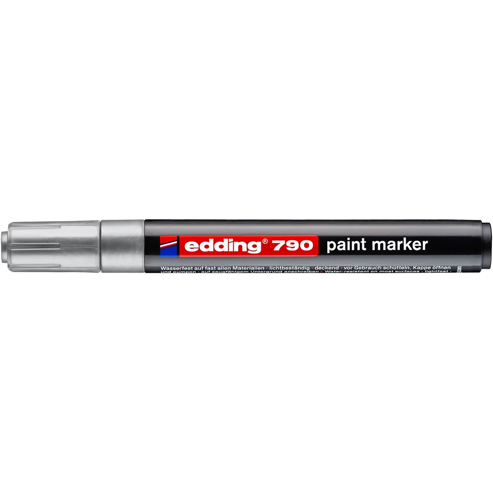 Lakkmarker 2-3mm, kerek Edding 790 ezüst