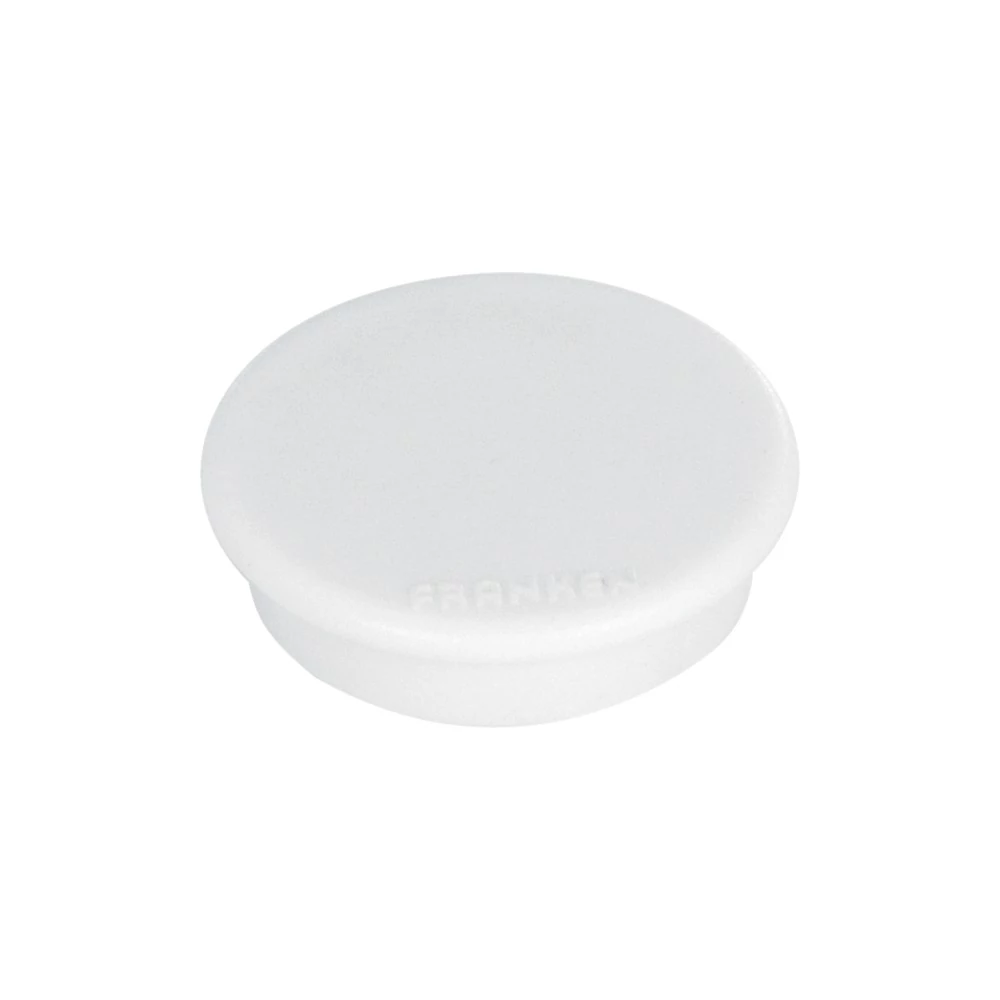 Mágnes 38mm, erősség: 1500 g. Franken 10 db/csomag, fehér