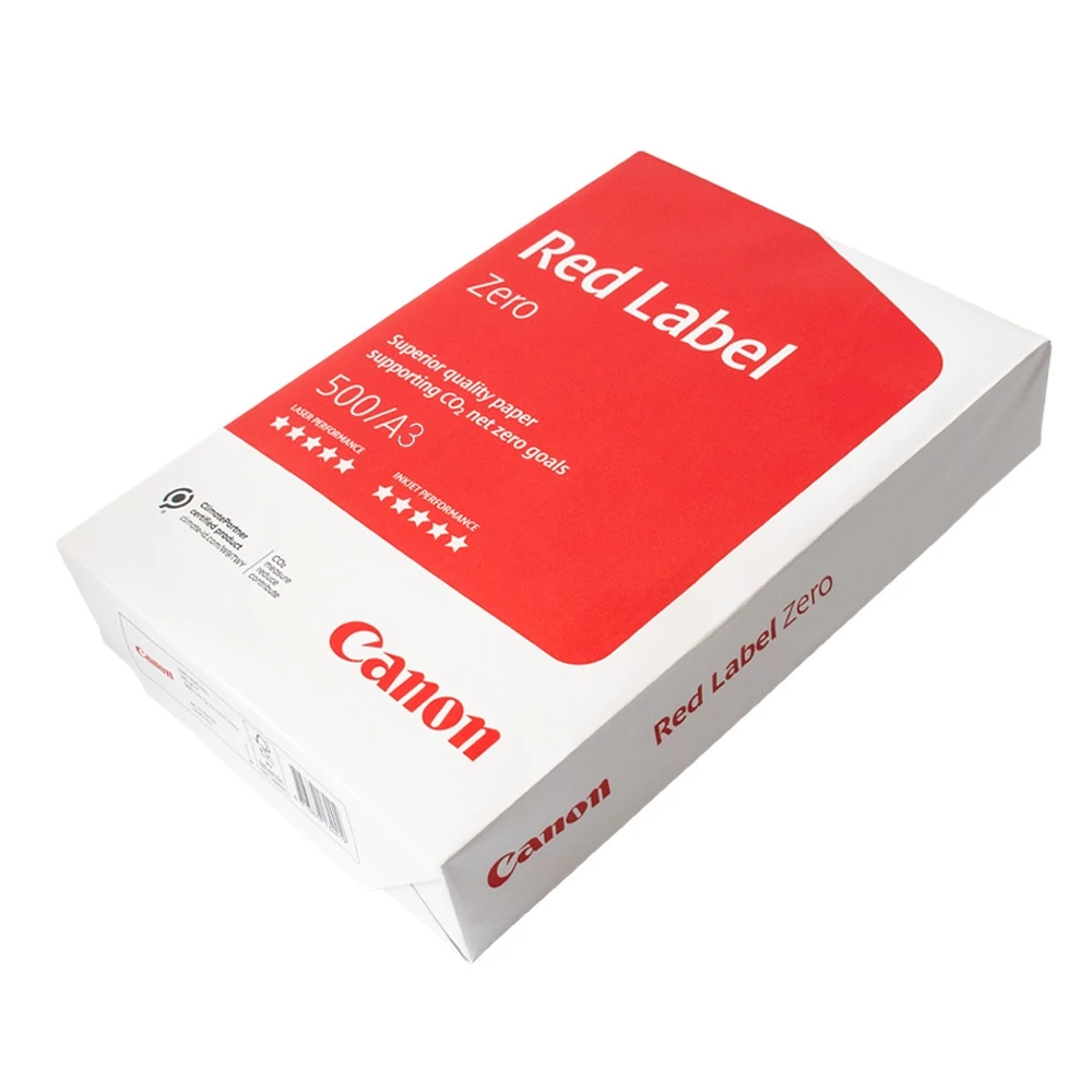 Másolópapír A3, 90g, Canon Red Label Zero 500ív/csom 4 csom/doboz