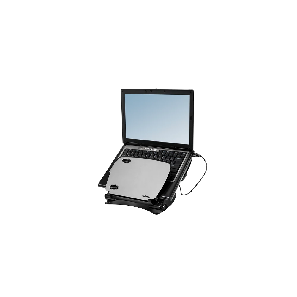 Munkaállomás ülő-álló, Fellowes® Professional Series, laptophoz,USB portokkal