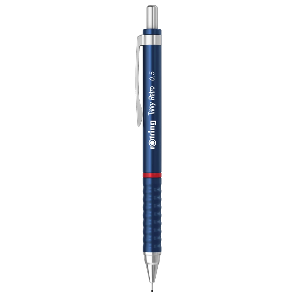 Nyomósirón 0,5mm, kék test, Rotring Tikky Retro