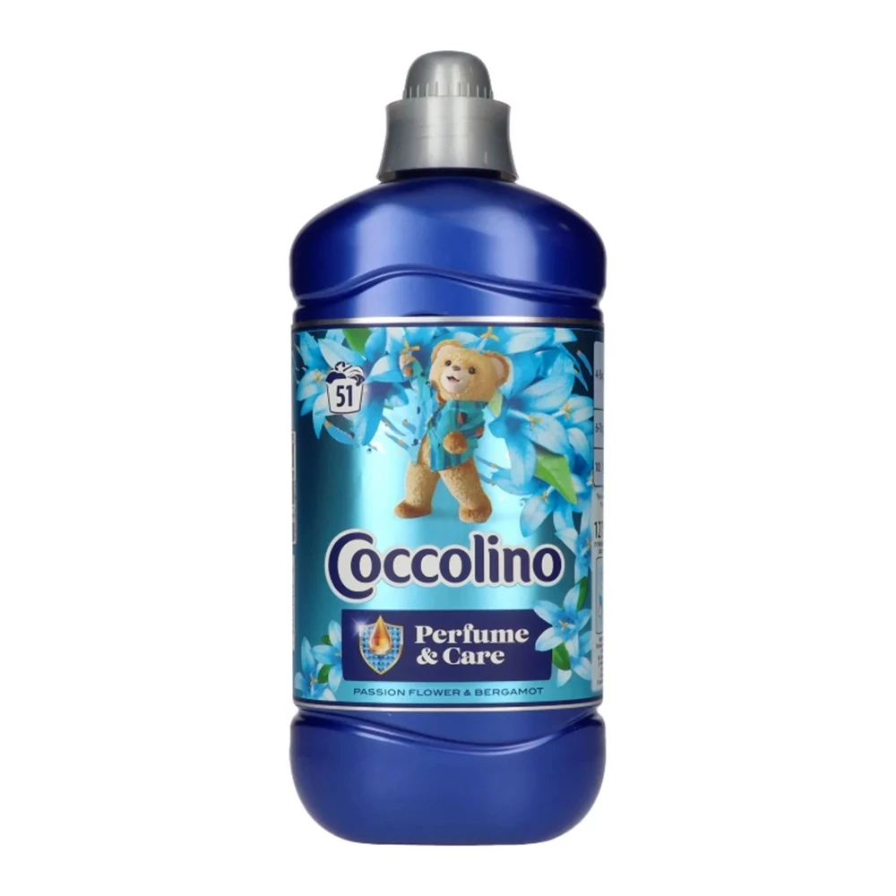 Öblítő koncentrátum 1,275 liter (51 mosás) Coccolino Passion Flower&Bergamot