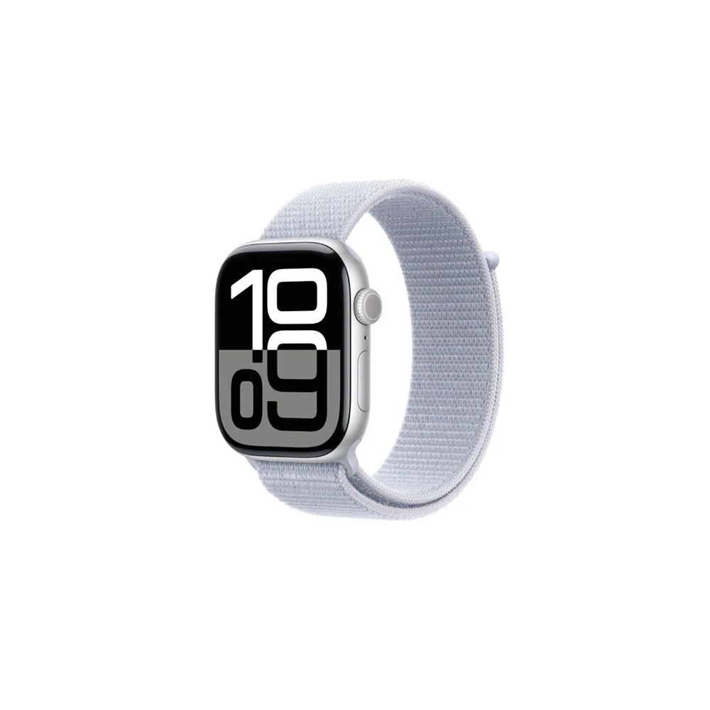 Okosóra APPLE Watch S10 Cellular 46mm Silver Alu Case with Blue Cloud Sport Loop