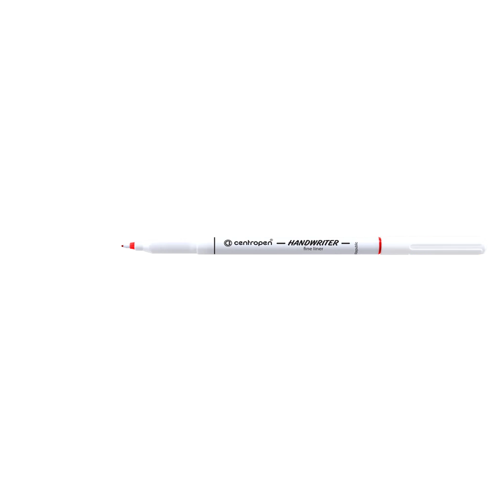 Rostirón, tűfilc 0,5 mm, kupakos Centropen 2551 piros