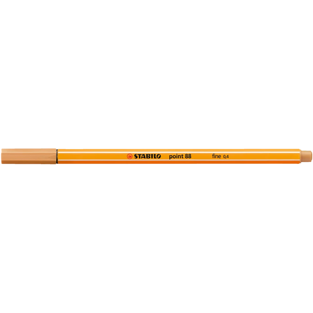 Rostirón, tűfilc 0,4mm, STABILO Point 88 okkersárga