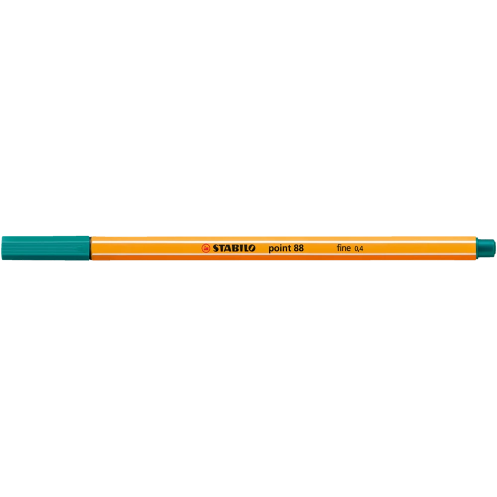 Rostirón, tűfilc 0,4mm, STABILO Point 88 türkiz