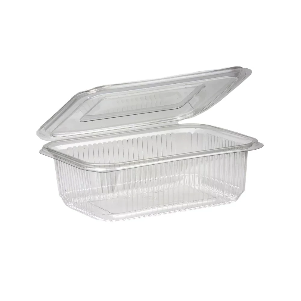 Salátás tál egybefedeles PET 1000 ml 100 db/csomag