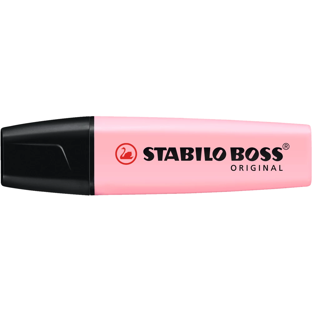 Szövegkiemelő 2-5mm, vágott hegyű, STABILO Boss original Pastel pink