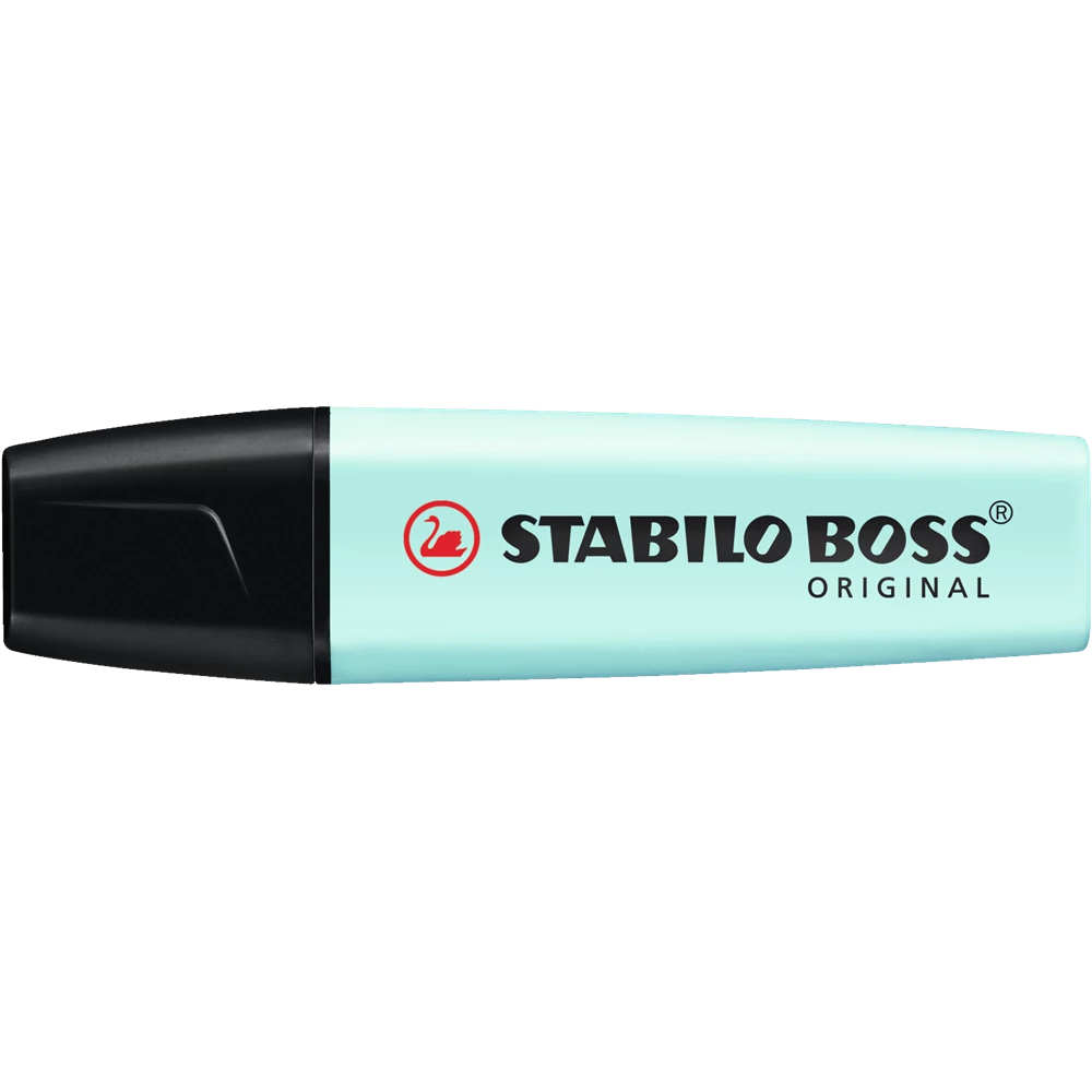 Szövegkiemelő 2-5mm, vágott hegyű, STABILO Boss original Pastel türkiz