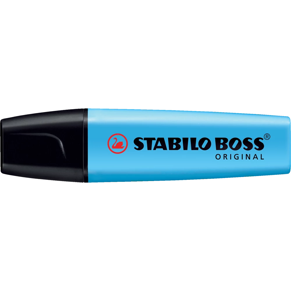 Szövegkiemelő 2-5mm, vágott hegyű, STABILO Boss original kék