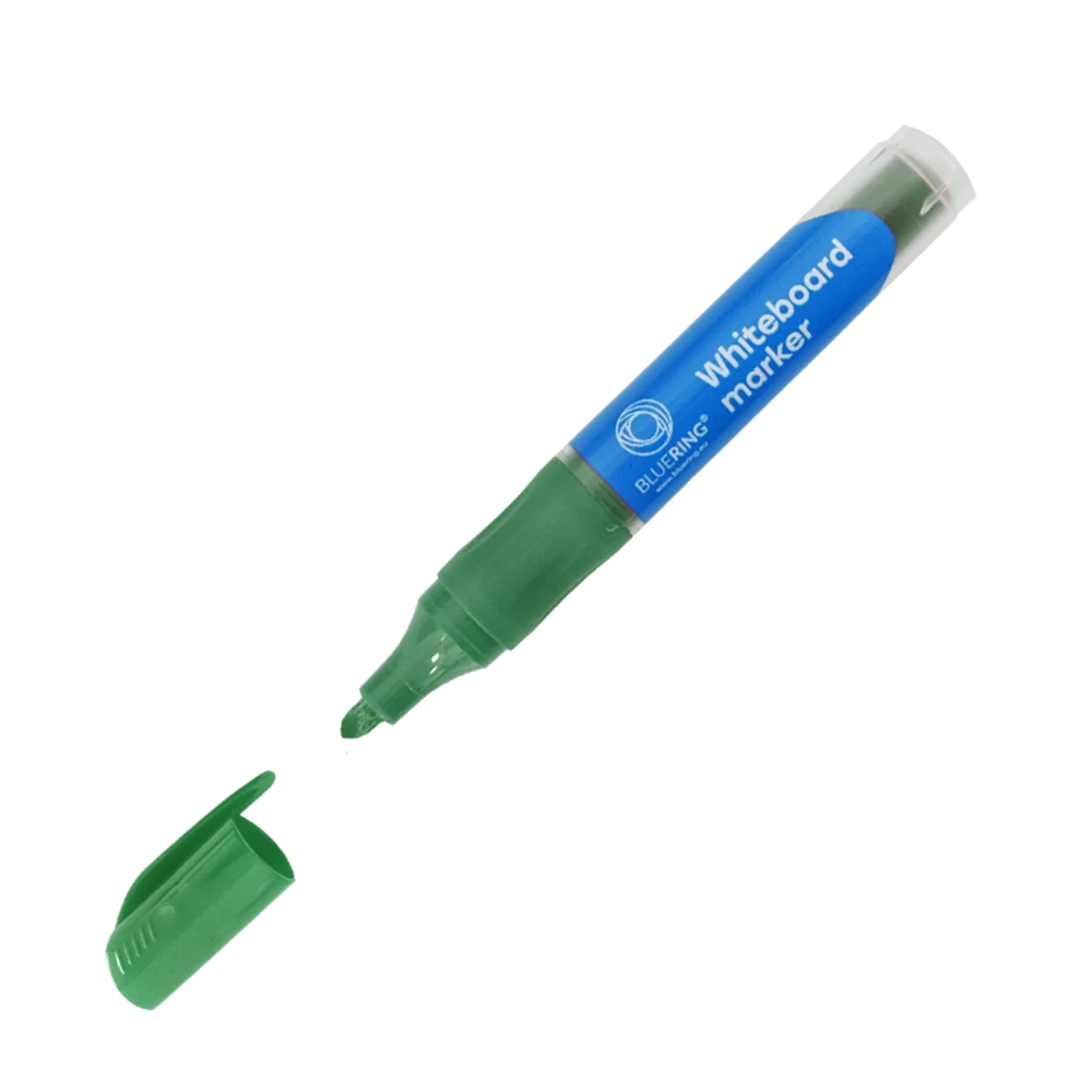 Táblamarker 3mm, kerek, cserélhető betétes, Bluering zöld