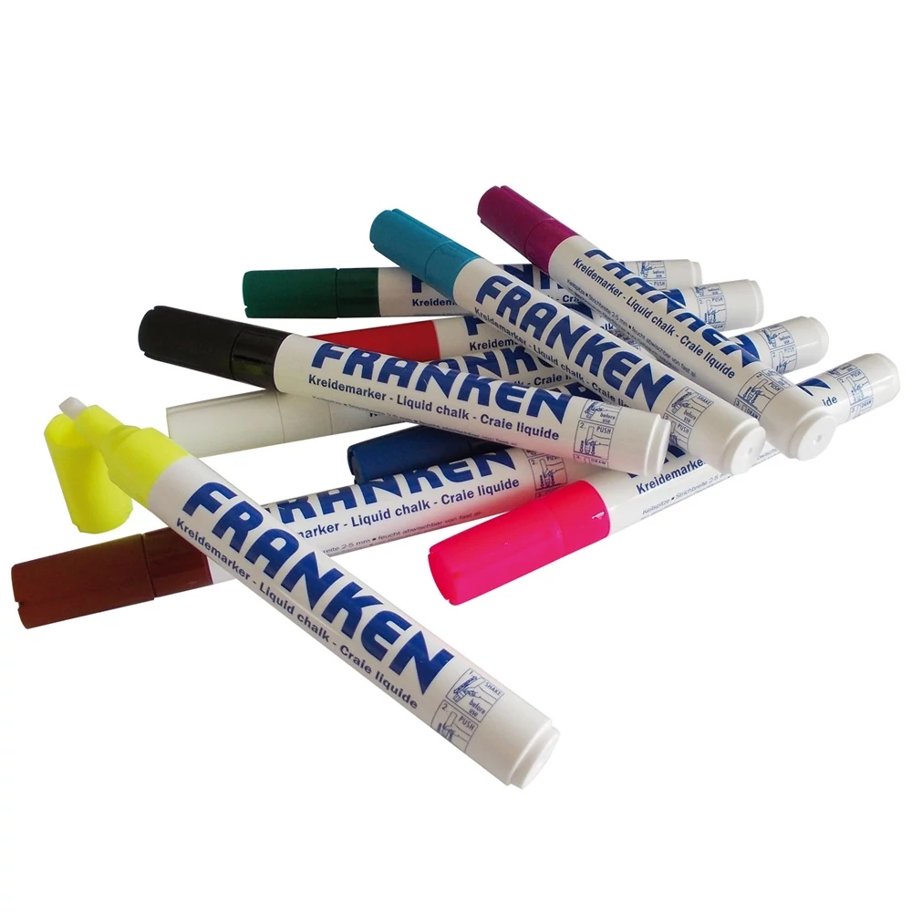 Üvegtábla marker 2-5mm  ZKM96 Franken vegyes színek 10 db/csom
