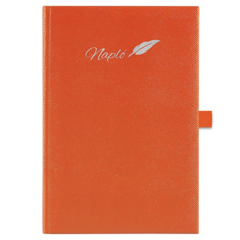 Tárgyalási napló Chameleon A5 napló, fehér lapokkal narancs Dayliner 2026.