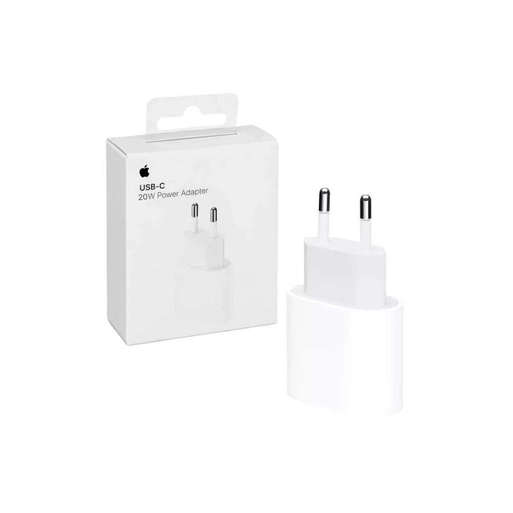 Töltő hálózati APPLE Type-C aljzat (20W, PD gyorstöltő, MU7V2ZM/A utód) fehér