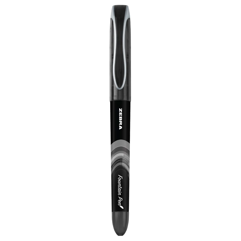 Töltőtoll 0,6 mm, Zebra Fountain pen, fekete