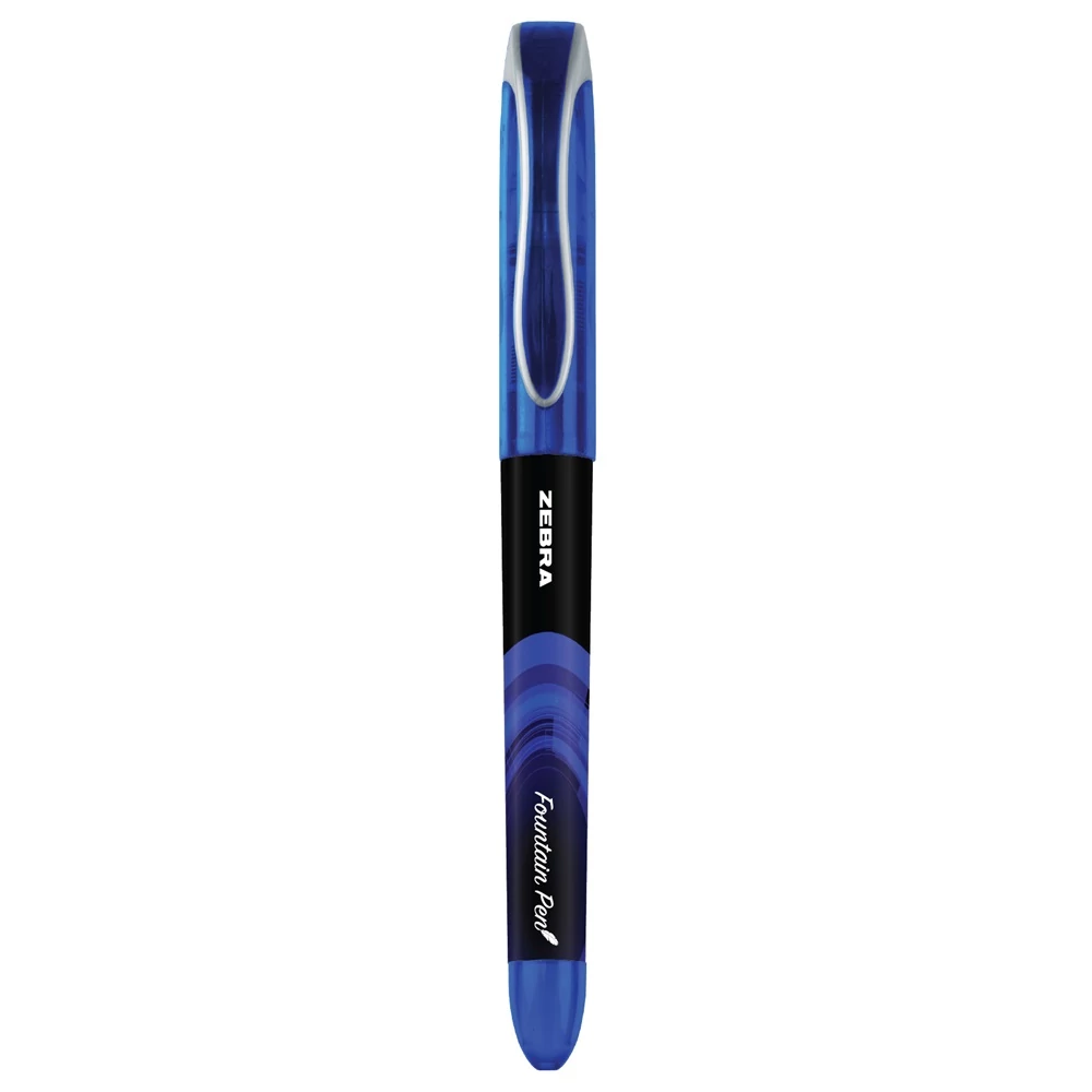 Töltőtoll 0,6 mm, Zebra Fountain pen, kék
