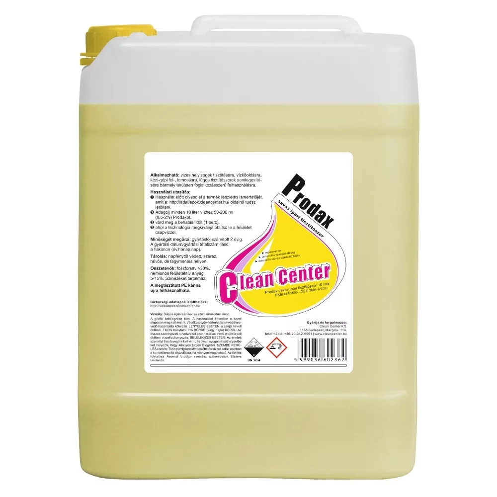 Vízkőoldó 10 kg Prodax