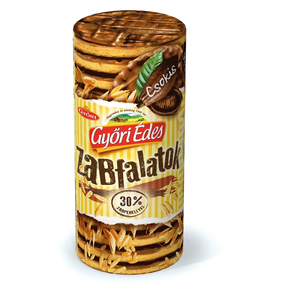 Zabfalatok, 215 g, Győri Édes, csokis