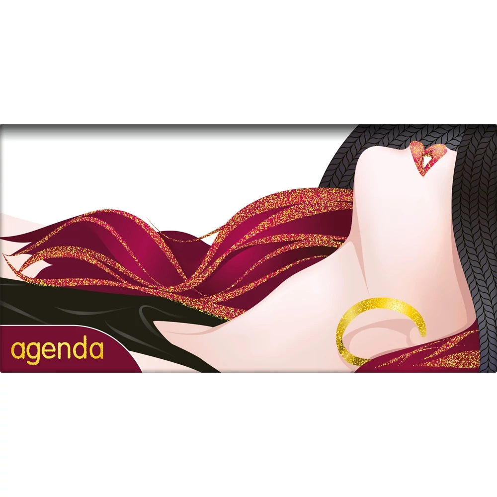 Zsebnaptár Colors fekvő heti, fehér lapokkal Fashion Arany Dayliner 2026.