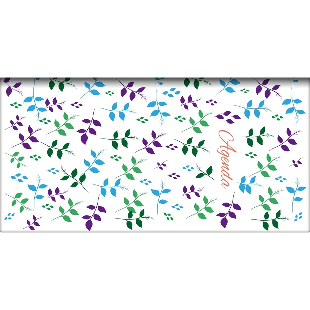 Zsebnaptár Colors fekvő heti, fehér lapokkal Plant Dayliner 2026.