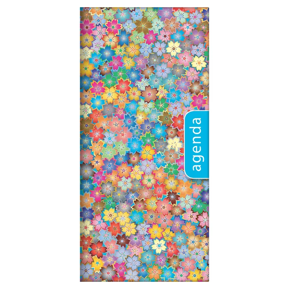 Zsebnaptár Colors fekvő heti, fehér lapokkal Spring Kék Dayliner 2026.